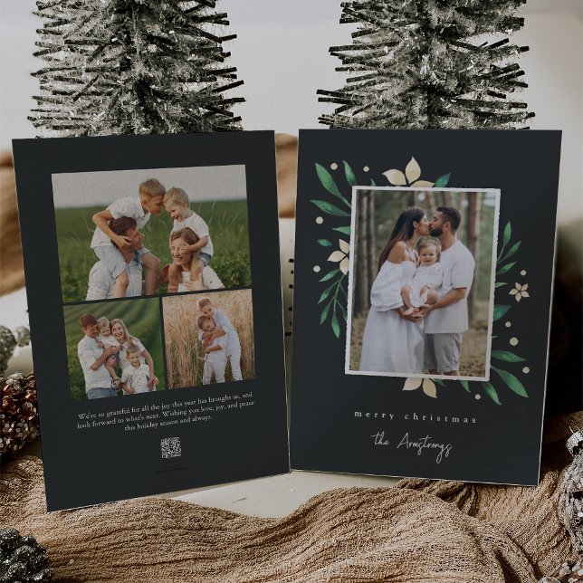 Bright Boughs | Botanisches Weihnachtsfest - Foto Feiertagskarte (Von Creator hochgeladen)