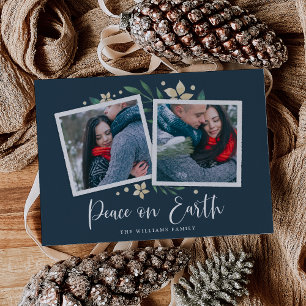 Bright Boughs   Carte de vacances avec deux photos