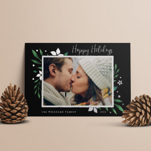 Bright Boughs   Happy Holidays Foto Folien Feiertagskarte