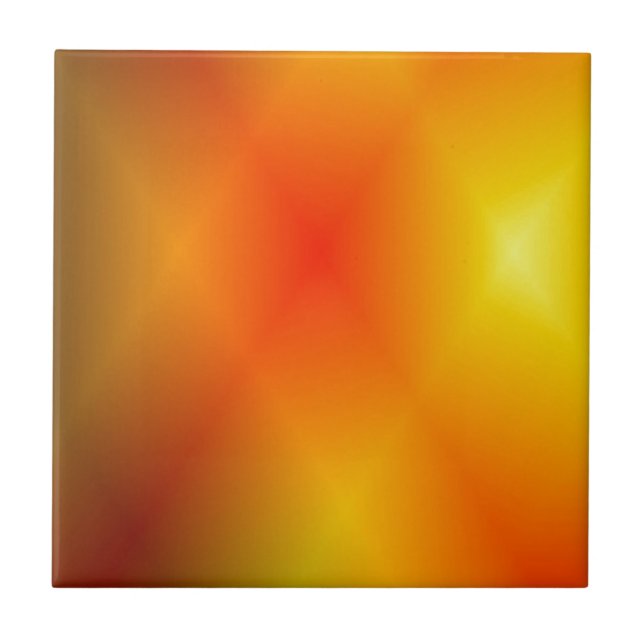 Bright Burnt Orange Fliese (Vorderseite)
