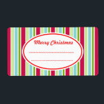 Bright Candy Christmas Kitchen Labels<br><div class="desc">Helle,  cremefarbene Streifen schmücken dieses fröhliche Weihnachtslabel. Benutzen Sie diese gestreiften Tische als Küchenbeläge,  Kochplatten,  Koch-Etiketten,  Lebensmitteletiketten,  Etiketten von Backwaren,  für Weihnachtskekse,  einen Kekswap,  getrocknete Lebensmittel,  Gelees,  Konfitüren,  Konservenfabrik,  Bäckerei,  Geschäft,  Geschenke,  Geschenktaschen,  Pakete,  etc... Die Designs stammen aus der Originalkunst.</div>