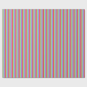 Bright Candy Stripe Geschenkpapier