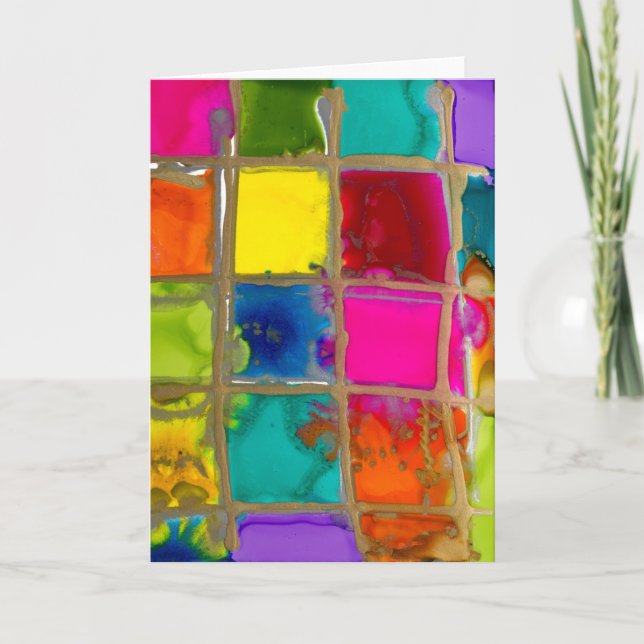 Bright Carré Lovitude Merci Carte Note (Devant)