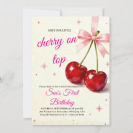 Bright & Cheerful 1st Birthday Invitation Einladung