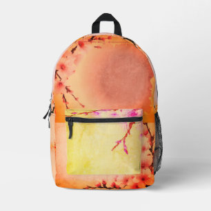 Bright Cherry Blossom Bedruckter Rucksack