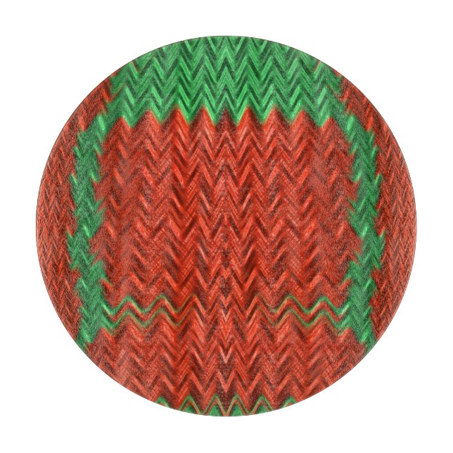 Bright CHRISTMAS Original-Fraktal Design Schneidebrett (Vorderseite)