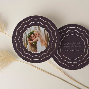 Bright Circle Round Carte photo de vacances   Bour