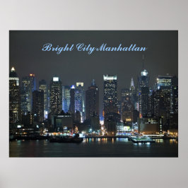 Bright City Manhattan Poster
