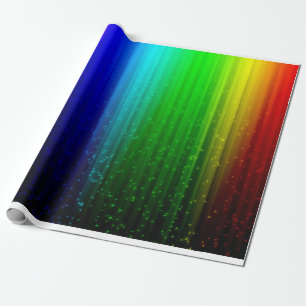 Bright & Classic Regenbogen mit Star Wrapping Pape Geschenkpapier