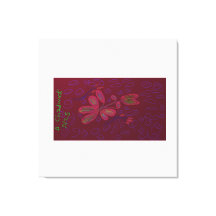 Bright Color Floral Stretted Canvas Impression
