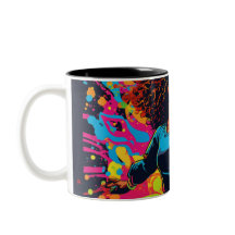 Bright coloré Confident fille image Mug