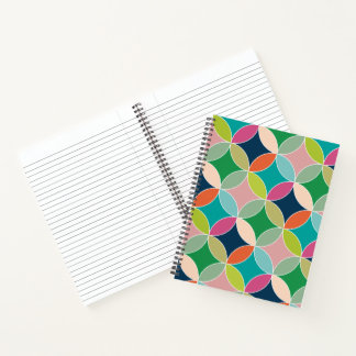 Bright Colorful Circles-Notebook Notizbuch
