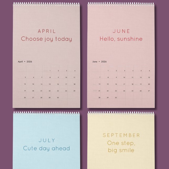 Bright & Colorful Inspiration Wall Calendar Kalender (Von Creator hochgeladen)