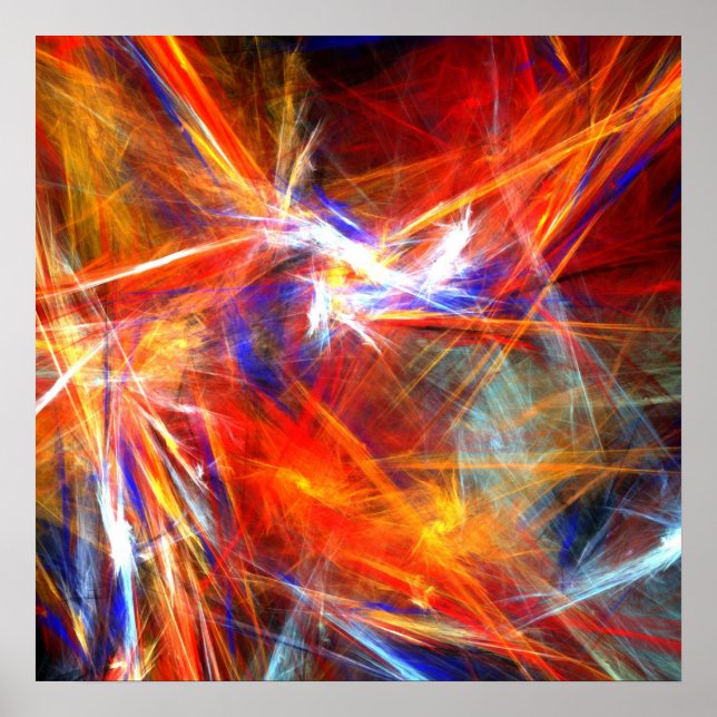 Bright colorful strokies - Poster (Devant)