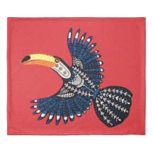 Bright Colorful Tropical Jungle Toucan Bird
