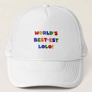 Bright Colors Best Lolo T - Shirt und Geschenke Truckerkappe