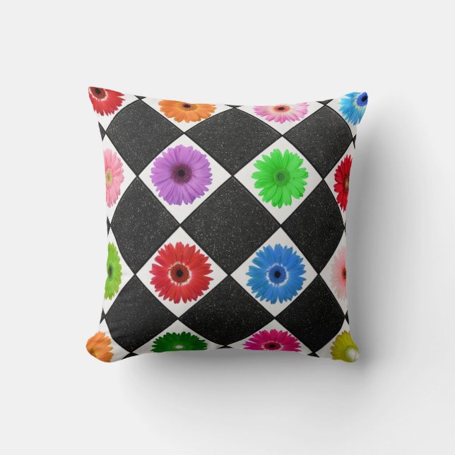 Bright Colors Daisy Kissen (Vorderseite)