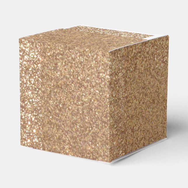 Bright Copper Glitter Geschenkschachtel (Rückseite)