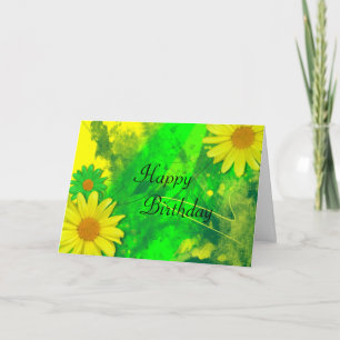 Bright Daisies Geburtstagskarte Karte