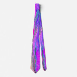 Bright Double Couleur Abstrait Cravate masculine