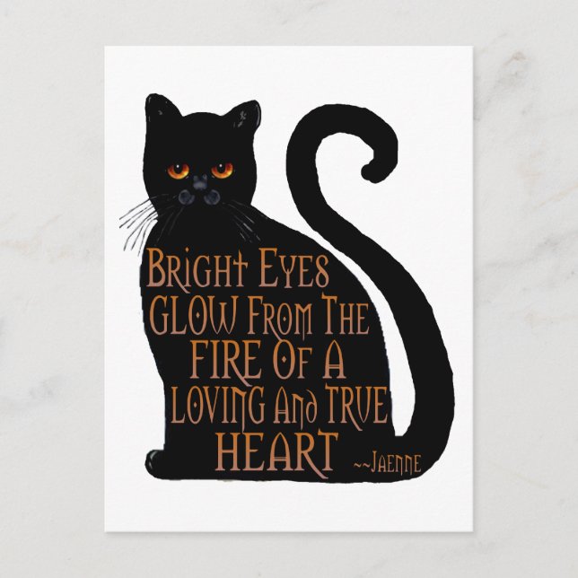 Bright Eyes Postkarte (Vorderseite)