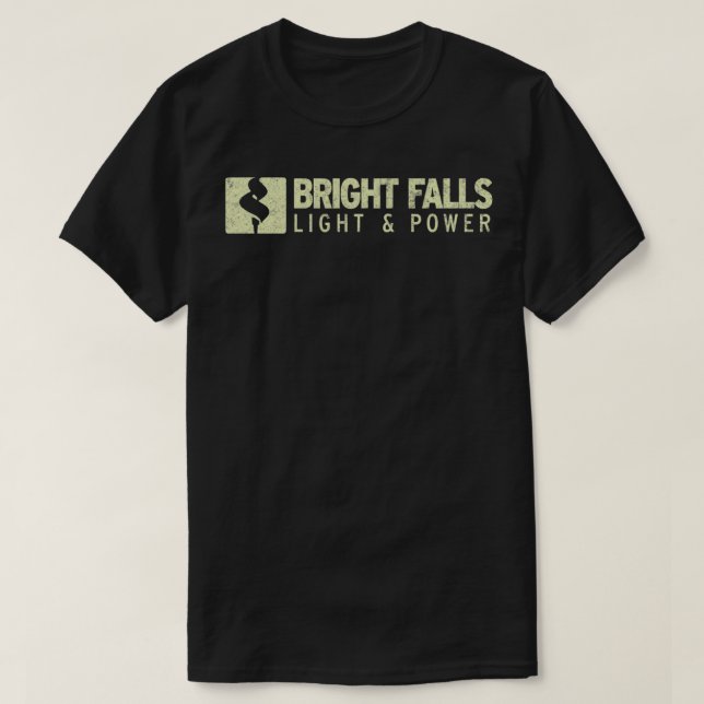 Bright Falls Light amp Power Grunge T-Shirt (Design vorne)
