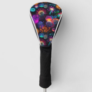 Bright farbenfrohe Nebel Burst Pattern Golf Headcover
