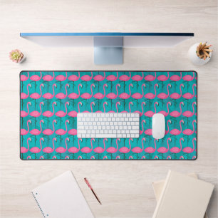 Bright Flamingo Pattern Schreibtischunterlage