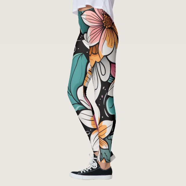 Bright Floral Leggings (Links)