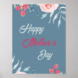 Bright Floral Muttertag 2024 Poster