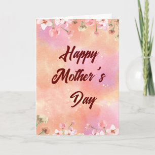 Bright Floral Muttertag 2025 Karte