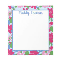Bright Floral Notepad