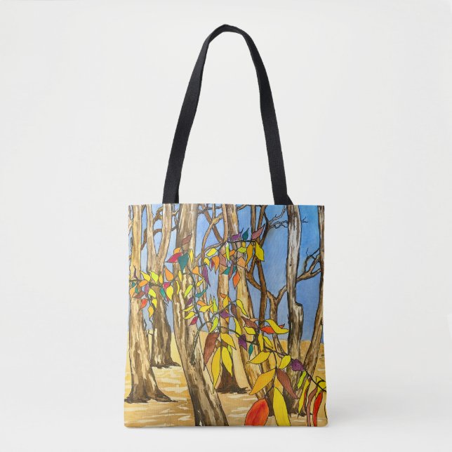 Bright Forest Tote Bag Tasche (Vorderseite)