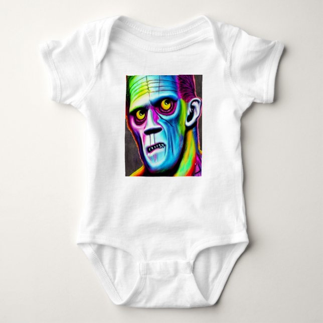 Bright Frankenstein Baby Strampler (Vorderseite)