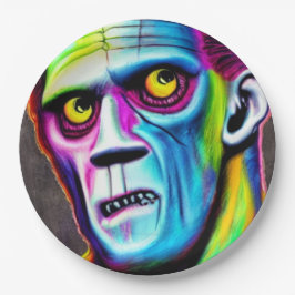 Bright Frankenstein Pappteller