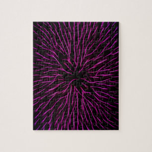 Bright Funky Hot Pink Firecracker Abstrakt