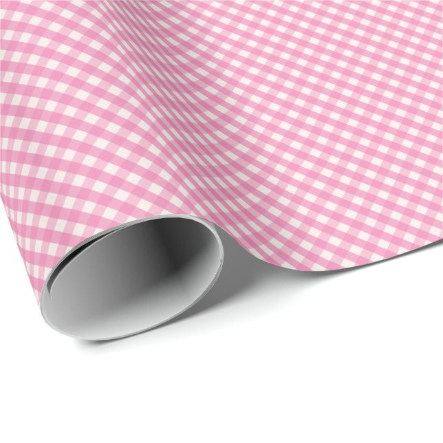 Bright Gingham Geschenkpapier (Rolleneckpunkt)