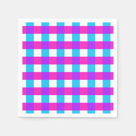 Bright Gingham Napkins Serviette