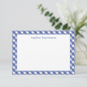 Bright Gingham Personalisierte Mitteilungskarten