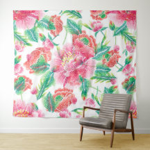 Bright Girl Pink Blume Muster