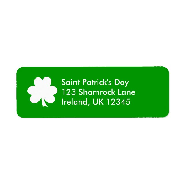 Bright Green and White Shamrock (Vorne)