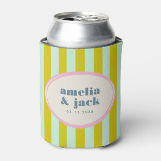 Bright Green Blue Maximalist Blooming Joy Wedding Dosenkühler
