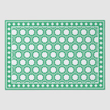Bright Green Modern Bone Inlay Decoupage Paper