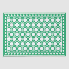 Bright Green Modern Bone Inlay Decoupage Paper Seidenpapier