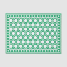 Bright Green Modern Bone Inlay Decoupage Paper