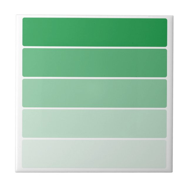 Bright Green Paint Samples Fliese (Vorderseite)