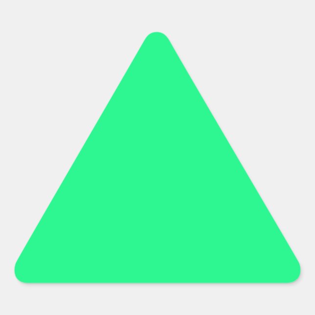 Bright Green Triangle Sticker (Devant)