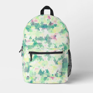 Bright Hexagon Bedruckter Rucksack