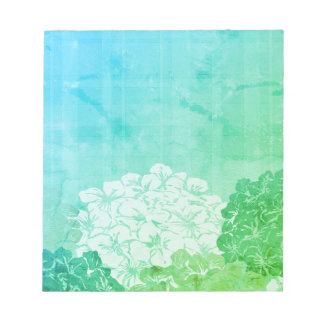 Bright Hydrangea Blooms Notizblock