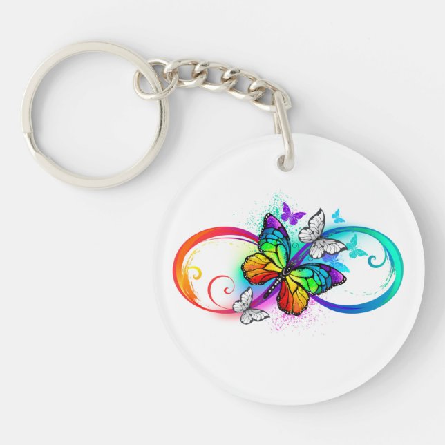 Bright infinity with rainbow butterfly (Devant)